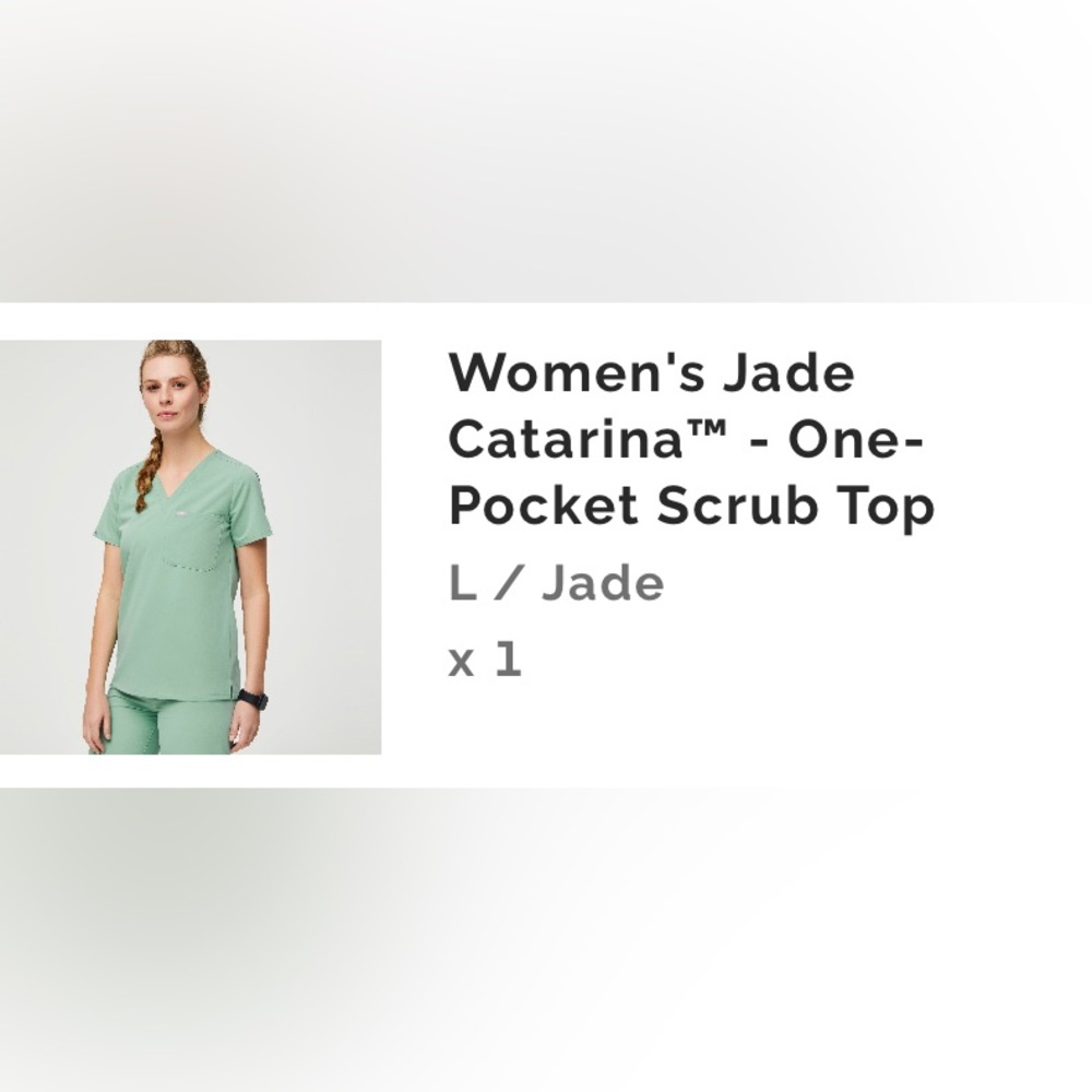 Figs Jade Casma top.